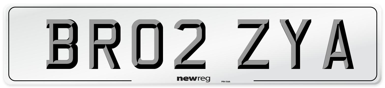 BR02 ZYA Number Plate from New Reg